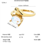 Colorful Zirconium Ring 6#