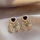 24#Silver Needle - Gold Bowknot