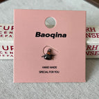 A396 Devil Pumpkin Stud Earrings