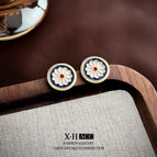 46 # Round Daisy Stud Earrings