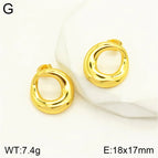 05-18*17mm / Gold / 1 Pair/Package
