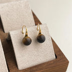 High Heels Tiger Eye Stone 8mm-Ear Hook