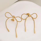 Bow 58 / Gold / 1 Pair/bag
