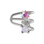 Steel Bear Ear Clip