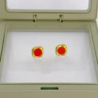 One Size / Gold / Red Square
