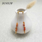 Red Light Flower Stone / 18K