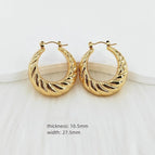 10.5mm * 27.5mm / Gold / 1 Pair/Package