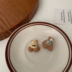 Beige Bear Soft Cushion Ear Clip Style