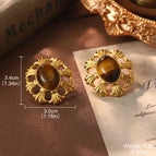 Oval Brown / 3.0*3.4CM