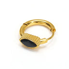 Golden Horse Eye-Shaped Black Diamond