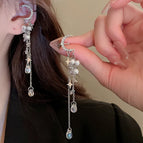 13#Star and moon pearl tassel