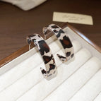 Silver Needle-Coffee-Leopard Print