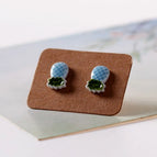 Light Blue Polo Earrings