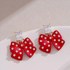 Red Earrings E38