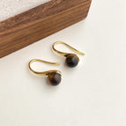 High Heels Tiger Eye Stone 6mm-Ear Hook
