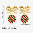 BR24010116A Copper Bow + Alloy Ball + Rhinestone