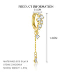 E5050-Yellow Gold/Single / 925 Silver