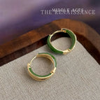 Dark Green Earrings