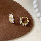 C Style Flower Arrangement Earrings