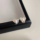 Irregular Heart Pearl-Silver