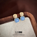 39#Square Stud Earrings
