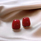 74# Irregular Quadrangle Stud Earrings