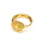 Golden Oval Yellow Diamond