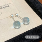 Lxw003 Navy Blue Ball Ear Bone Stud【8mm】