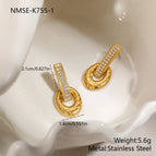 NMSE-K755-1 Oval Earrings