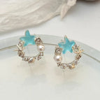 01 Bright Silver Ocean Ring Star X049
