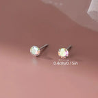 Silver / 4mm Pair