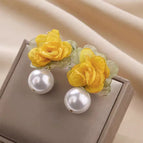 5# Pearl Flower Earrings