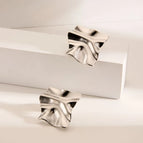 Pleated Quadrilateral-Steel Color