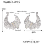 F1604-Steel Earrings Ke64633-K