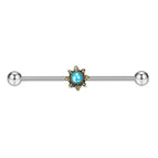 Leaves Turquoise Single