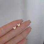 45 # Small Earrings - Gold Butterfly