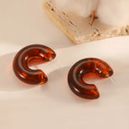 Transparent Hoop Earrings