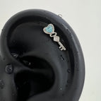A1539 Blue Loving Heart Key