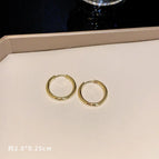 Gold Stainless Steel Earrings 20#(F2589)