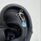 A894 Blue Water Drop Bow
