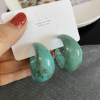 2290 Gradient Wide Version Blue--With Irregular Pattern 925 Silver Needle