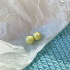 132# Silver Needle-Green Beads