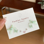 Sdw005 Light Green Bow Ribbon【Three Pairs】