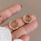 87-Wrapping Small Pearl Mosquito Coil Ear Clip