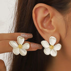 47#Silver irregular flowers