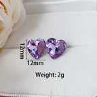 Purple Ear Studs