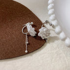 E Style Flower Tassel Earrings