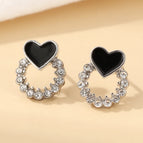 Silver Circle Heart