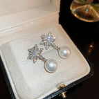 62# Silver Needle-Silver-White Snowflake