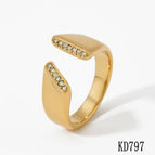 Gold Flat Ring KD797